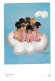 Chicky Spark: Children On Cloud Old Postcard (On Strike) Posted 1933 Zagreb To Kaštel Starib230410 - Spark, Chicky