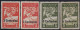 Espressi Serie Completa Sass 3 MLH* + 4 MNH** CV 400 - Occ. Autrichienne