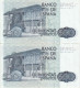 PAREJA CORRELATIVA DE 500 PTAS DEL AÑO 1979 SERIE 1N CALIDAD EBC++ (XF) (BANKNOTE) ROSALIA DE CASTRO - 500 Peseten