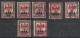 FRANCE. Début D'étude De Variétés Sur Le N° 758 Comté Nice (décalage Rouge, écusson à Droite, En Haut..). Voir Les Scans - Used Stamps