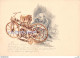 Künstler Ansichtskarte HANS LISKA / MERCEDES-BENZ 1885 DAS ERSTE MOTORRAD DER WELT - Motorbikes