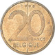 Monnaie, Belgique, 20 Francs, 20 Frank, 1998 - 20 Frank