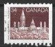 Canada 1985. Scott #952 (U) Parliament (Library)  *Complete Issue* - Coil Stamps