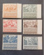 FRANCE COLONIE MARTINIQUE 1946 TCHAD AU RHIN TYPES TIMBRES AERIENS D AFRIQUE EQUATORIALE CAT YVERT N 7/12 MNH - 1946 Tchad Au Rhin