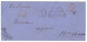 Lettre 1876 Cachet Triangulaire En Numéraire Faute De Timbres Coloniaux , Nouméa Nouvelle Calédonie - Brieven En Documenten