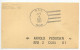 United States 1951 Scott UX27 1c. Jefferson Postal Card - U.S.S. Fabius Navy 4-bar Postmark - 1941-60