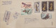 India 1968 BIRDS~Wildlife Preservation - Fauna / Birds Complete Set Of 4 Stamps USED On Registered Cover To USA As Scan - Posta Aerea