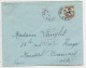 INDOCHINE TCH'ONG KING 12C SOLO LETTRE COVER HANOI 1927 TONKIN TO FRANCE - Lettres & Documents