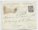 MONACO 40C SEUL BELLE ENVELOPPE COVER ENTETE THE HOTEL METROPOLE MONTE CARLO 29 MARS 1900 POUR DIEPPE - Storia Postale