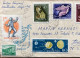 HUNGARY-1959, COVER USED TO USA, SCHILLER POET, INITIALS PORTRAIT & FLYING HORSE, FENCING SPORT, GAME, ROCKET & MODA 6 S - Lettres & Documents