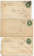 United States 1890's 4 Scott U311 2c Washington Postal Envelopes; Iowa & Michigan To Sherwood & Albion, Michigan - ...-1900