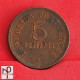 ANGOLA 5 CENTAVOS 1921 -    KM# 62 - (Nº54435) - Angola