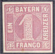 1 Kreuzer Freimarke (geschlossener Kreis) 1850, Schönes Exemplar In Der Type I, Optisch Wie Postfrisch, Kleine Falzspur, - Altri & Non Classificati