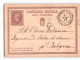 16936 02 CARTOLINA POSTALE 10 CENTESIMI - FOGGIA SAN NICANDRO GARGANICA 1877 - Stamped Stationery