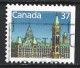 Canada 1987. Scott #1163c (U) Parliament, Center Block - Sellos (solo)