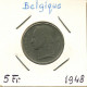 5 FRANCS 1948 FRENCH Text BÉLGICA BELGIUM Moneda #BA575.E - 5 Francs