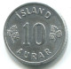 10 AURAR 1971 ISLANDIA ICELAND Moneda #WW1107.E - Iceland