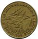 10 FRANCS CFA 1998 CENTRAL AFRICAN STATES (BEAC) Coin #AP861.U - Repubblica Centroafricana