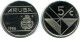 5 CENTS 1986 ARUBA Coin (From BU Mint Set) #AH111.U - Aruba