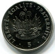 5 CENTIMES 1997 HAITI UNC Coin #W11337.U - Haití