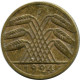5 RENTENPFENNIG 1924 J GERMANY Coin #DB873.U - 5 Rentenpfennig & 5 Reichspfennig