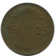 1 REICHSPFENNIG 1925 J DEUTSCHLAND Münze GERMANY #AE219.D - 1 Rentenpfennig & 1 Reichspfennig