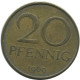 20 PFENNIG 1969 DDR EAST DEUTSCHLAND Münze GERMANY #AE110.D - 20 Pfennig