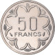 Monnaie, Afrique Centrale, 50 Francs, 1976, Monnaie De Paris, ESSAI, FDC - Central African Republic