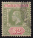 Straits Settlements        .   SG    .   211 C (2 Scans)  .   On Pale Yellow    .     O      .    Cancelled - Straits Settlements