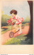 ÉDITION JLP SÉRIE CHARME N°955 - CPA ENFANT FILLETTE LITTLE GIRL TROTINETTE ILLUSTRATION MARGNY - Children's Drawings