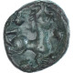 Monnaie, Bellovaques, Bronze Au Personnage Agenouillé, 80-50 BC, TTB, Bronze - Gauloises