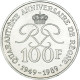 Monnaie, Monaco, Rainier III, 40e Anniversaire De Règne, 100 Francs, 1989 - 1960-2001 Nouveaux Francs