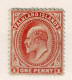 Ref 1608 -  Falkland Islands KEVII 1908 - 1d Mint Stamp - Thick Paper SG. 44c? - Falkland Islands