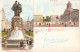 BELGIQUE - Bruxelles - Salut De Bruxelles - Place Royale - Monument Des Comtes - Carte Postale Ancienne - Marktpleinen, Pleinen