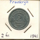 2 FRANCS 1941 FRANCIA FRANCE Moneda #AM336.E - 2 Francs