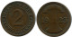 2 RENTENPFENNIG 1923 D ALEMANIA Moneda GERMANY #DB829.E - 2 Rentenpfennig & 2 Reichspfennig