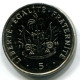 5 CENTIMES 1997 HAITI UNC Coin #W11389.U - Haití