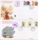 CHINA PRC - Ten (10) CComm Covers Without Address.  Some With Complete Sets. - Colecciones & Series