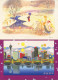 CHINA PRC - Six (6) Christmas / New Year Double Cards. One Unused, Others Sent In The Mail. - Lots & Serien