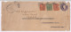 USA To Aden Camp, Uprated Postal Stationery Used 1938, Bogota Double Oval Crude Cancellation , (cond., Poor / Torn) - 1921-40