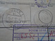 ZA437.6 FINLAND SUOMI  Parcel Card - 1976  KUOPIO -via LÜBECK -MÜNCHEN To  ISASZEG, Hungary -Hungarian Custom Handstamp - Brieven En Documenten