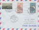 2 Lettres Par Avion Obl. Nordkapp Le 17/7/63 Sur N° 376, 377, 378 (AGI), 419, 420 (Admunsen) - Covers & Documents