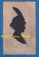 Carte Ancienne Format CPA - Silhouette D'une Femme Au Chapeau , Fait à La Plume ? Silhouettiste à Identifier Art Artiste - Silhouettes
