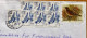 ICELAND 1983, COVER USED TO USA, MULTI 8  STAMP, BIRD, GOLDEN PLOVER BIRD,REYKJAVIK CITY CANCEL, BIOLOGY INSTITUTE - Briefe U. Dokumente