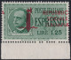 1,25 L. Soprastampa A Cavallo Sass 21gad Bdf Centrato MNH** Lusso - Posta Espresso