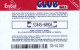 TARJETA DE BOLIVIA DE Bs 50 DE ENTEL - CLUB HOLA - 1 PUNTO CON CODIGO DE BARRAS - Bolivia