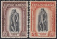 San Marino 1935 - Delfico I 2 Alti Valori Centrati Integri Periziati - Sassone N.203/204 - Oblitérés