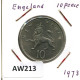 10 PENCE 1973 UK GRANDE-BRETAGNE GREAT BRITAIN Pièce #AW213.F - 10 Pence & 10 New Pence