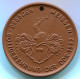 PORZELLANMEDAILLE BÖTTGER EHRUNG DDR 1982 PORZELLAN MEISSEN BRAUN #DE10334.3.E - Collections