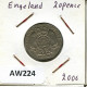 20 PENCE 2000 UK GROßBRITANNIEN GREAT BRITAIN Münze #AW224.D - 20 Pence